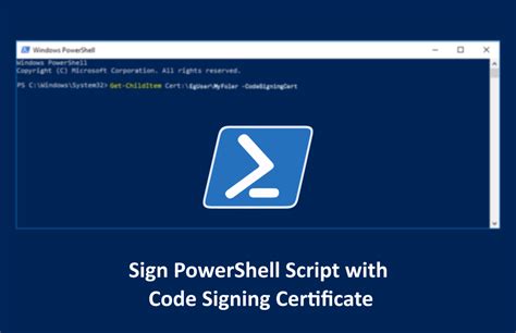 how to sign a PowerShell